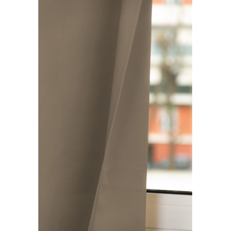 Cortina por medida 100% Blackout Revolution Cinzento Bege MC637