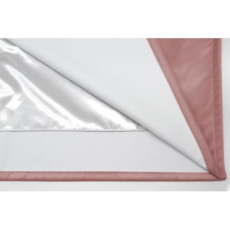 Cortina 4 em 1 por medida Acústica de Separação de espaços, Térmica e Blackout de veludo Venise Rosa-velho MC343