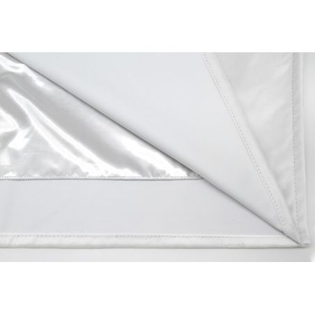 Cortina 4 em 1 por medida Acústica de Separação de espaços, Térmica e Blackout de veludo Venise Branco MC720