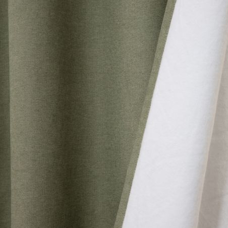 Cortina por medida 100% Térmica e Blackout Romy Verde MC533