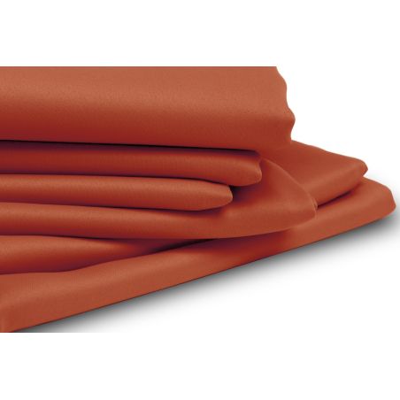 Cortina por medida Térmica e Blackout Aspeto algodão piqué Laranja MC374